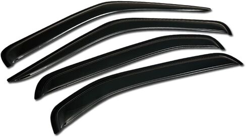 7422452624673 Compatible with 2000-2004 Xterra Smoke Curvy Style Window Visors Deflector 4 Pieces in Saudi Arabia