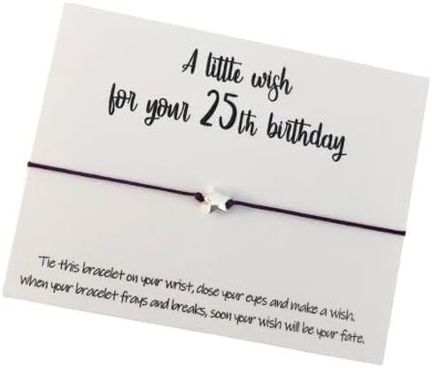Birthday wish bracelet 25th birthday bracelet cord wish bracelet in Saudi Arabia