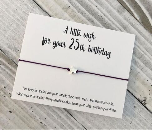 Birthday wish bracelet 25th birthday bracelet cord wish bracelet in Saudi Arabia
