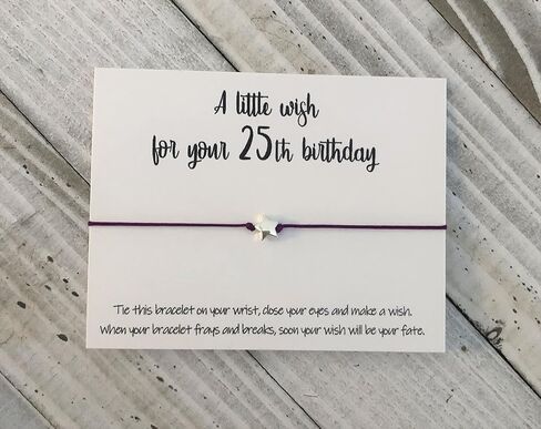 Birthday wish bracelet 25th birthday bracelet cord wish bracelet in Saudi Arabia