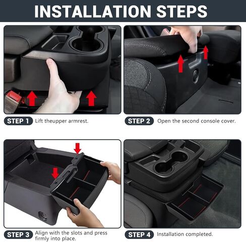 Center Console Hanging Storage Box,Split-bench Folding Seat Armrest Organizer Tray Insert Replace for Silverado/for Sierra 1500 2019-2025 and for Silverado/for Sierra 2500HD 3500HD 2020-2025 in Kuwait