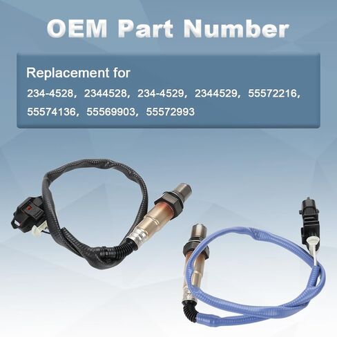 2 قطعة مستشعر الأكسجين O2 متوافق مع Buick Encore 2013-2021، Sonic Trax 2012-2021 1.4L بديل لـ 234-4528 234-4529 55572216 55574136 in Kuwait