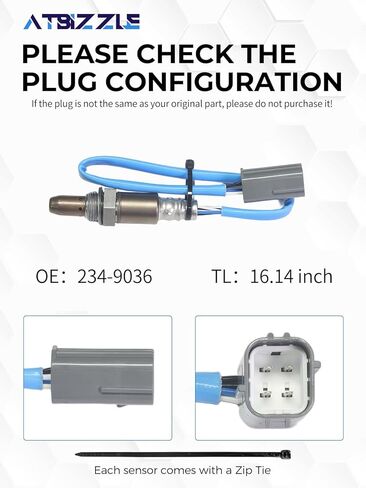 Air Fuel Ratio O2 Oxygen Sensor 234-9036 Upstream Fit for Nissan Frontier Pathfinder Xterra 350Z 370Z 2008-2012, Infiniti EX35 FX35 G35 G37 M35 2008-2011, Suzuki Equator 2011-2012, 2PCS in Kuwait