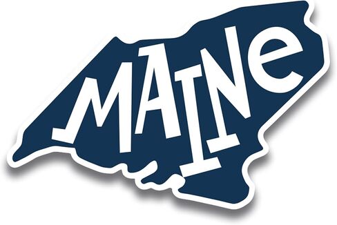 مغناطيس السيارة Magnet Me Up Maine State - مقاس 6x4 بوصة، تذكار متين من الفينيل للأشعة فوق البنفسجية، مغناطيس ثلاجة قابل للتجميع بالألوان الكاملة - ديكور هدايا السفر - ملصق مغناطيسي على شكل الدولة - صنع في الولايات المتحدة الأمريكية in Saudi Arabia