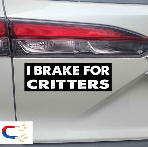 11 × 3 (بوصة) - ملصق ممتص الصدمات i Brake for Critters - مغناطيس ممتص الصدمات i Brake for Critters - مغناطيس مضحك in Saudi Arabia