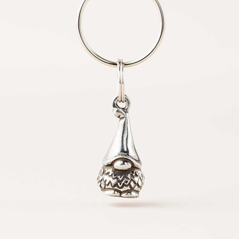 DANFORTH - Gnome 'Aiko' Keychain - Handcrafted Pewter - Measures 1¼ inches tall, plus Keychain - Made in the USA in Saudi Arabia