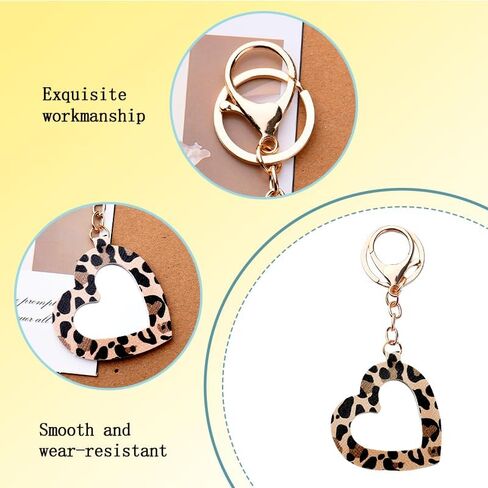 ليوبارد طباعة سلسلة المفاتيح الملحقات لحقيبة اليد سحر مرآة ماكياج سلسلة المفاتيح للفتيات القلب الجلود سلسلة المفاتيح in Kuwait