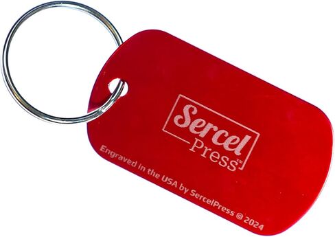 SercelPress I am a Catholic, Laser Engraved Red Metal Keychain, In Case of Emergency Call a Priest, Catholic Gift in Saudi Arabia