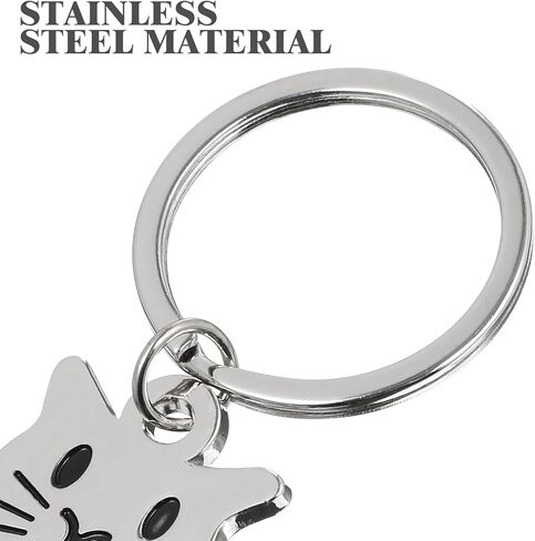 Cat Keychain Metal Key Ring Cute Animal Cat Key Chain Charm Hanging Pendant Decoration in Saudi Arabia
