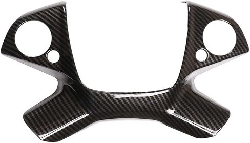 TINKI ABS Carbon Fiber Look Car Steering Wheel Button Cover Trim Compatible for Mercedes Benz E Class W212 2009-2013 Interior Accessories in Saudi Arabia