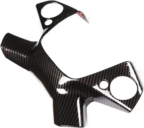 TINKI ABS Carbon Fiber Look Car Steering Wheel Button Cover Trim Compatible for Mercedes Benz E Class W212 2009-2013 Interior Accessories in Saudi Arabia