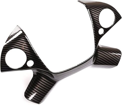 TINKI ABS Carbon Fiber Look Car Steering Wheel Button Cover Trim Compatible for Mercedes Benz E Class W212 2009-2013 Interior Accessories in Saudi Arabia