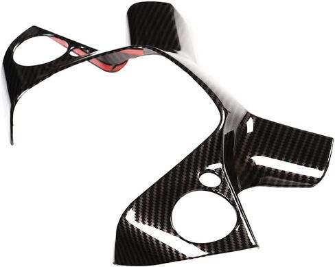 TINKI ABS Carbon Fiber Look Car Steering Wheel Button Cover Trim Compatible for Mercedes Benz E Class W212 2009-2013 Interior Accessories in Saudi Arabia