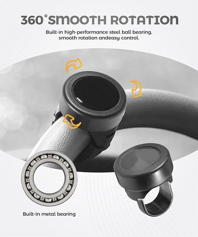 Steering Wheel Knob,Car Accessories Suicide Knob for Steering Wheel,360 Degree Rotation Vehicle Suicide Power Handle Ball,Compatible with Sedans, Mini Coopers,Saloon Cars,Trucks,SUVs in Kuwait