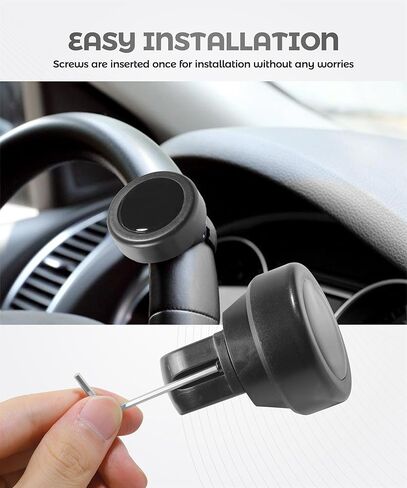 Steering Wheel Knob,Car Accessories Suicide Knob for Steering Wheel,360 Degree Rotation Vehicle Suicide Power Handle Ball,Compatible with Sedans, Mini Coopers,Saloon Cars,Trucks,SUVs in Kuwait