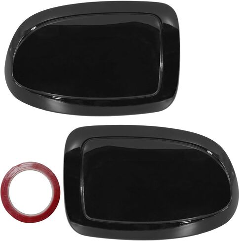 Side Mirror Cover Trim Compatible with 2002-2006 Cadillac Escalade/Chevy Avalanche/Silverado/GMC Sierra Yukon (Gloss Black) in Saudi Arabia