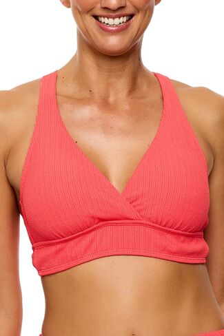 Next by Athena Women's MINI Pucker Rib 25 Minute Bikini Sport Bra Swimsuit TOP in Kuwait