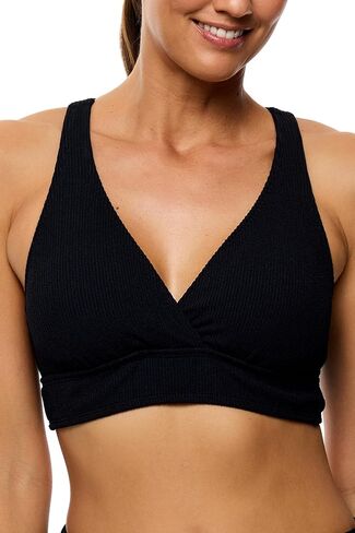 Next by Athena Women's MINI Pucker Rib 25 Minute Bikini Sport Bra Swimsuit TOP in Saudi Arabia