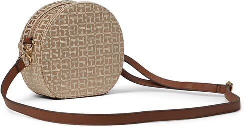 Tommy Hilfiger Women's Joy Ii Canteen Crossbody Square Monogram Jacquard in Saudi Arabia