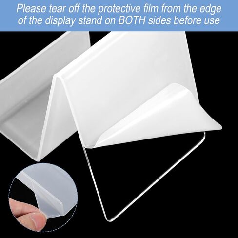 20 عبوة من حامل عرض الكتب الأكريليك، حامل حامل شفاف مقاس 4 بوصات، حامل كمبيوتر لوحي سميك شفاف لعرض الكتب والصور والأجهزة اللوحية والأقراص المضغوطة والأعمال الفنية والصحف والمجلات in Kuwait