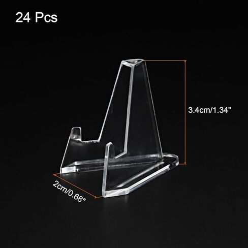 Acrylic Stand Displays Base Easel Transparent 1.34 Inch for Coins Business Cards Pack of 24 in Saudi Arabia