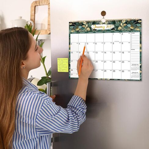 التقويم 2026-2027 - تقويم الحائط 2026-2027، يوليو 2026 - ديسمبر 2027، 15 بوصة × 11.5 بوصة، 26-27 تقويم حائط كبير مع فتحات تعليق وملاحظات وقائمة المهام، تقويم مثالي لمدة 18 شهرًا 26-27 للتنظيم in Kuwait