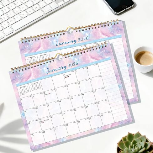 تقويم حائط 2026 - مخطط لمدة 18 شهرًا من يناير 2026 إلى يونيو 2027، مخطط شهري أنيق للاستخدام المنزلي والمكتبي in Kuwait