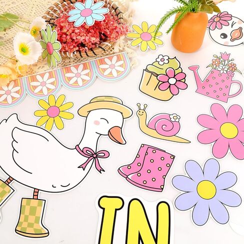 Spring Bulletin Board Set Spring Classroom Decorations Silly Goose Bulletin Board Silly Goose Kindness Paper Cutouts Back to School Supplies for Home School Classroom Chalkboard Wall Door Decor in Saudi Arabia