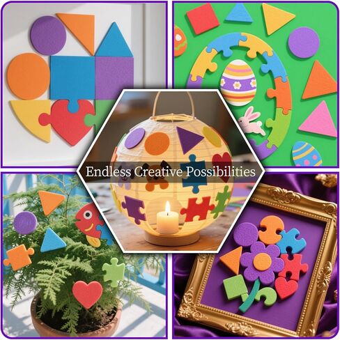 750 PCS Foam Stickers Self Adhesive - Cute Self Adhesive Foam Shapes Sticker for Crafts with 7 Colors 5 Sizes Geometry Shape, Crafting Supplies for DIY Poster Board and Art Party Decor in Saudi Arabia