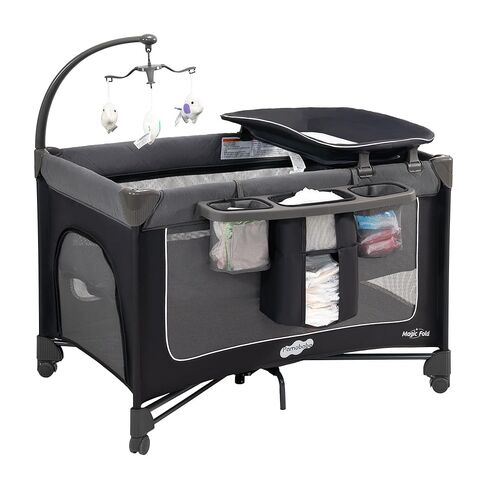 Portable Crib for Baby, Portable Baby Playpen with Detachable Bassinet and Changing Table in Kuwait
