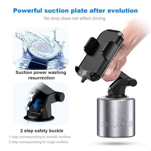 محول سيارة مزود بتقنية البلوتوث 5.3 FM مع حامل هاتف 3 في 1، صوت HiFi Bass، مكالمات بدون استخدام اليدين، 36W PD، QC 18W يدعم بطاقة TF/SD 64G AUX USB Flash Drive لهاتف iPhone Android in Kuwait