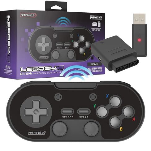 Retro-Bit Legacy 16 Wireless 2.4GHz Controller for SNES, Switch, PC, MacOS, RetroPie, Raspberry Pi and Other USB Devices (Classsic Gray) in Saudi Arabia