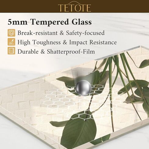 TETOTE 22" x 30" Bathroom Mirror Frameless Tempered Wall Mounted Beveled Mirror for Bathroom in Kuwait