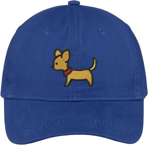 Trendy Apparel Shop Chihuahua Embroidered Low Profile Soft Cotton Brushed Cap in Saudi Arabia