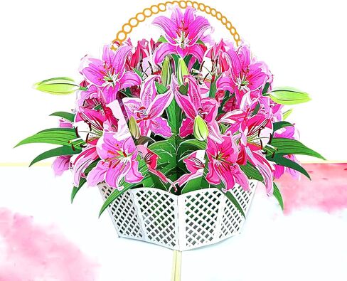 Lilac Blossom Birthday Cards for Women, Pop Up Mothers Day Card, 3D Anniversary, Valentines Day, Pop Up Gifts for Her, Him, Wife, Husband, Sister 6x8in (Lilac Blossom Butterfly) in Saudi Arabia