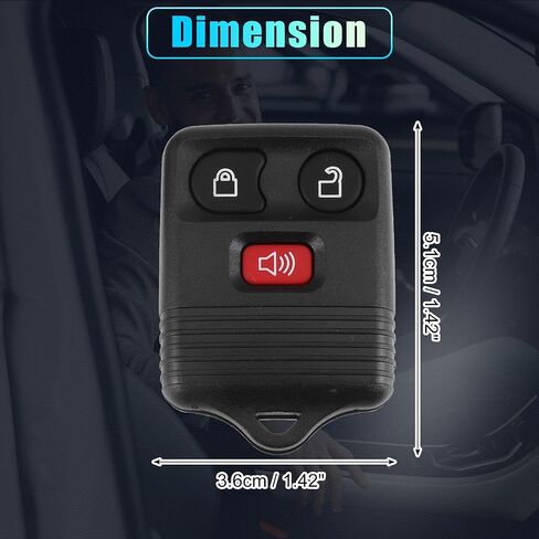 X AUTOHAUX 2pcs CWTWB1U345 315MHz Keyless Entry Remote Ignition Transponder Key Fob 3 Buttons for Ford F-150 F-250 F-350 2004-2010 for Ford E-150 E-250 2008-2014 in Saudi Arabia