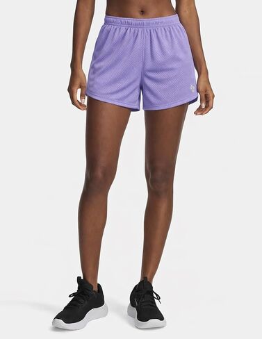 5-Pack Women's Athletic Shorts Mesh Basketball, Ladies Active Loose Pull-On Shorts with Zipper Pockets, 5" Inseam (Set 6, Medium) in Saudi Arabia