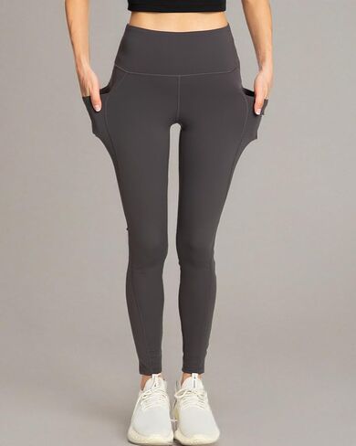 Leggings with Pockets for Women High Waisted Tummy Control Womens Athletic Workout Tight Pants for Yoga Running Gym in Saudi Arabia