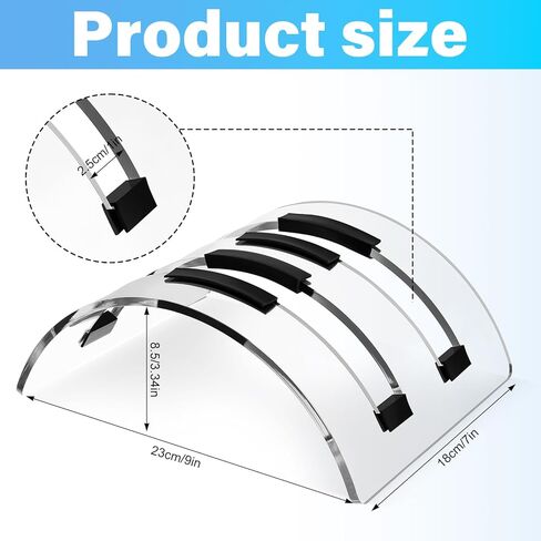 Vertical Dual Laptop Stand Acrylic Desktop Notebook Dock Invisible Vertical Laptop Holder for Desk Office Home Supplies Space Saving Organizer in Saudi Arabia