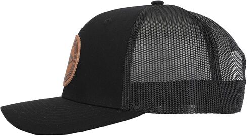 WELDPORN Wedd Snap Back Hat Black, Mesh Back, Leather Patch, Richardson 112 Style in Saudi Arabia