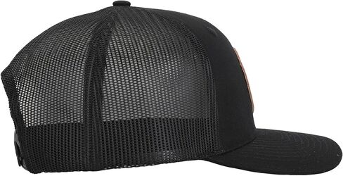 WELDPORN Wedd Snap Back Hat Black, Mesh Back, Leather Patch, Richardson 112 Style in Saudi Arabia