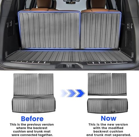 Vanseno Cargo Liner متوافق مع 2019-2024 Infiniti QX80/Nissan Armada Cargo Mat جميع الأحوال الجوية TPE شديدة التحمل لملحقات 2019 2020 2021 2022 2023 2024 Armada/Infiniti QX80 in Kuwait