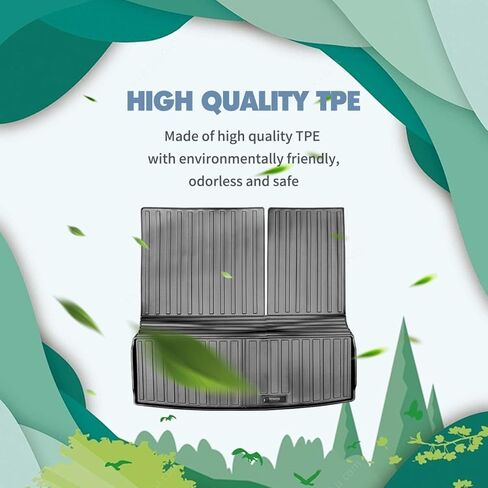 Vanseno Cargo Liner متوافق مع 2019-2024 Infiniti QX80/Nissan Armada Cargo Mat جميع الأحوال الجوية TPE شديدة التحمل لملحقات 2019 2020 2021 2022 2023 2024 Armada/Infiniti QX80 in Kuwait