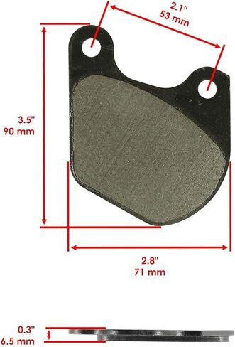 Replacement For Brake Pads for Harley Davidson Xlh 1000 Sportster 1979 1980 1981 Rear Pads Mod-C26C-50787 in Saudi Arabia