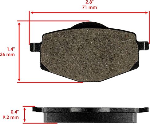 Caltric Front Brake Pads Compatible with Yamaha Xt350 Xt-350 Xt 350 1985-2000 in Saudi Arabia