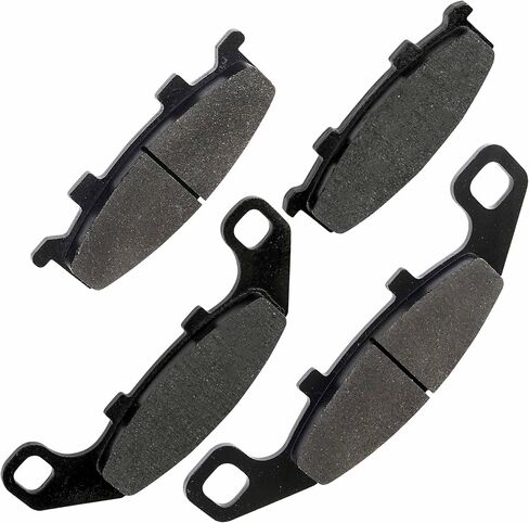 Caltric Front and Rear Brake Pads Compatible with Kawasaki EX250 Ninja 250R 1987-2007 in Saudi Arabia