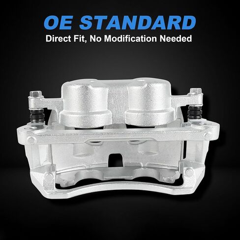 Front Brake Caliper Set with Bracket – Compatible with 2009–2010 Dodge Ram 2500/3500, 2011–2018 Ram 2500/3500 – Left & Right Side – Replaces 18-B5172, 18-B5173 – 2-PC Set in Saudi Arabia