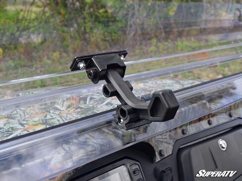 SuperATV Scratch Resistant Flip Up Windshield for Odes Dominator, Can be Closed, Vented, or Fully Open, Made of 1/4" Polycarbonate 250x Stronger than Glass, Hard Coated, USA Made in Saudi Arabia