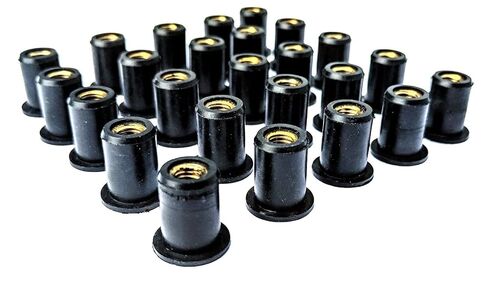 25 قطعة- صواميل مطاطية مع M5 نحاس أصفر 5 مم متري صواميل للدراجات النارية in Kuwait