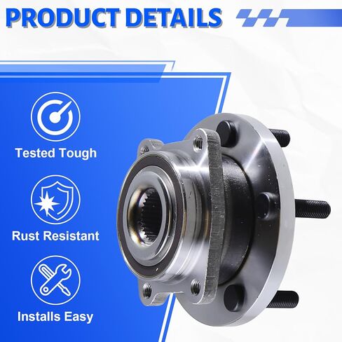 513263 Front Wheel Bearing Hub Assembly with 5 Lug Compatible with Chrysler 200 2011-2014,Fit for Sebring 2007-2010,Fit for Chrysler Cirrus 2007-2010,Fit for Dodge Avenger 2008-2014 in Kuwait